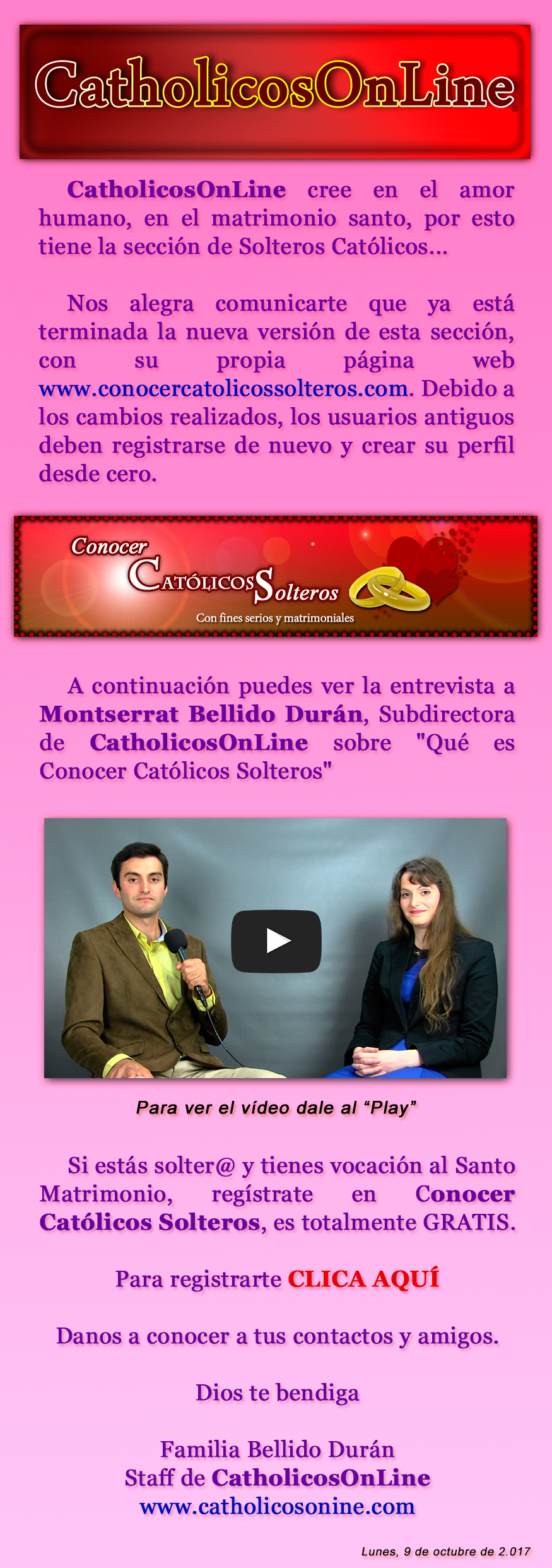 Conocer catolicos gratis 97670